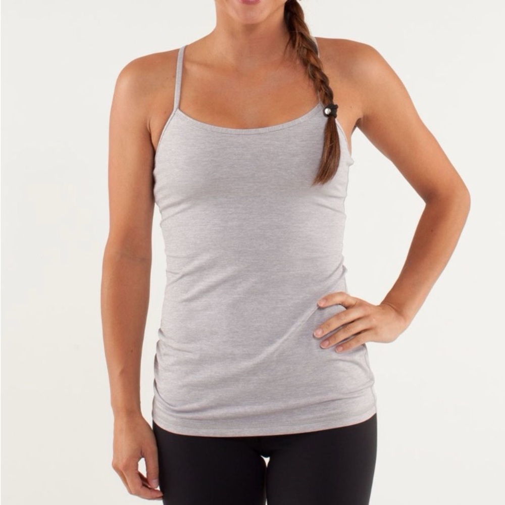 Lululemon Power Y Tank in Pearl